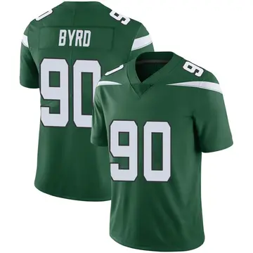 Nike Dennis Byrd Men's Limited New York Jets Green Gotham Vapor Jersey
