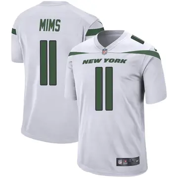 Nike Denzel Mims Men's Game New York Jets White Spotlight Jersey