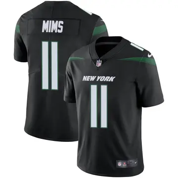 Nike Denzel Mims Men's Limited New York Jets Black Stealth Vapor Jersey