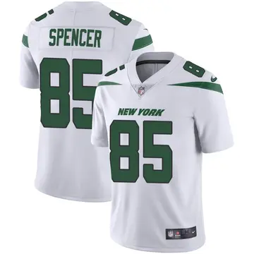 Nike Diontae Spencer Men's Limited New York Jets White Spotlight Vapor Jersey