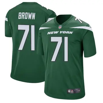 Nike Duane Brown Men's Game New York Jets Green Gotham Jersey