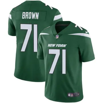 Nike Duane Brown Men's Limited New York Jets Green Gotham Vapor Jersey