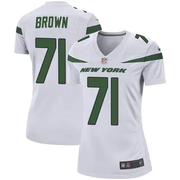 Nike Duane Brown Women's Game New York Jets White Spotlight Jersey