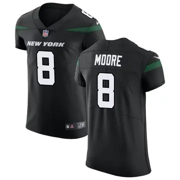 Nike Elijah Moore Men's Elite New York Jets Black Stealth Vapor Untouchable Jersey