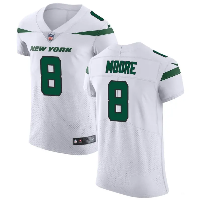 Nike Elijah Moore Men's Elite New York Jets White Spotlight Vapor Untouchable Jersey
