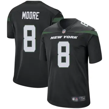 Nike Elijah Moore Men's Game New York Jets Black Stealth Jersey