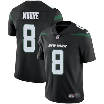Nike Elijah Moore Men's Limited New York Jets Black Stealth Vapor Jersey