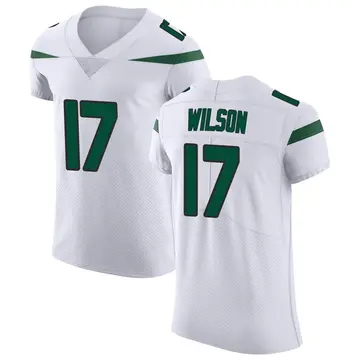 Nike Garrett Wilson Men's Elite New York Jets White Spotlight Vapor Untouchable Jersey
