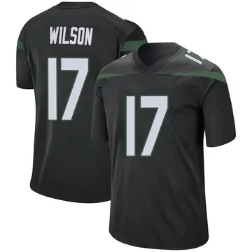 Nike Garrett Wilson Men's Game New York Jets Black Stealth Jersey