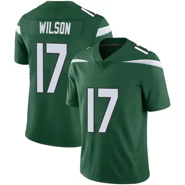 Nike Garrett Wilson Men's Limited New York Jets Green Gotham Vapor Jersey