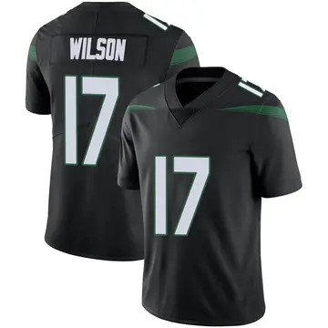 Nike Garrett Wilson Youth Limited New York Jets Black Stealth Vapor Jersey