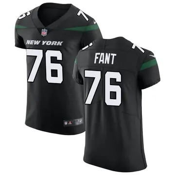 Nike George Fant Men's Elite New York Jets Black Stealth Vapor Untouchable Jersey