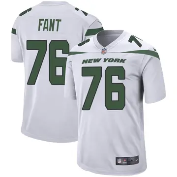 Nike George Fant Men's Game New York Jets White Spotlight Jersey