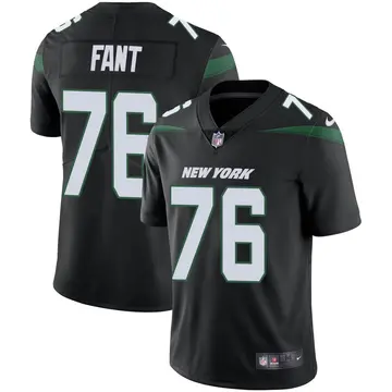 Nike George Fant Men's Limited New York Jets Black Stealth Vapor Jersey