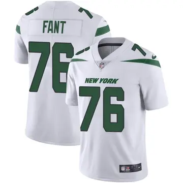 Nike George Fant Men's Limited New York Jets White Spotlight Vapor Jersey