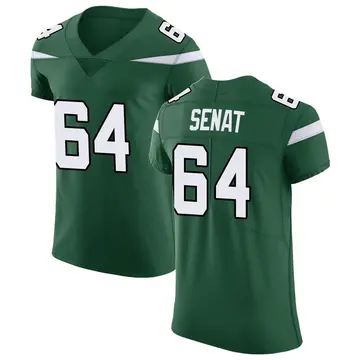 Nike Greg Senat Men's Elite New York Jets Green Gotham Vapor Untouchable Jersey