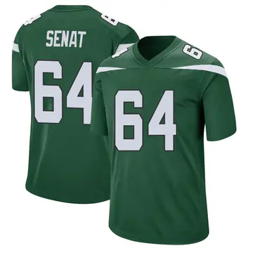 Nike Greg Senat Men's Game New York Jets Green Gotham Jersey