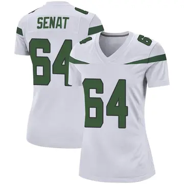 Nike Greg Senat Women's Game New York Jets White Spotlight Jersey