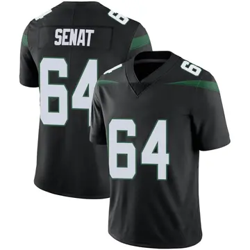 Nike Greg Senat Youth Limited New York Jets Black Stealth Vapor Jersey