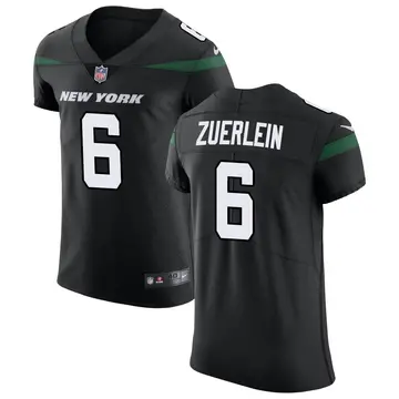 Nike Greg Zuerlein Men's Elite New York Jets Black Stealth Vapor Untouchable Jersey