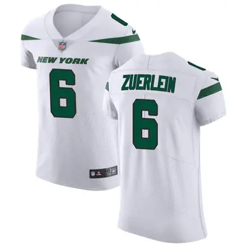 Nike Greg Zuerlein Men's Elite New York Jets White Spotlight Vapor Untouchable Jersey