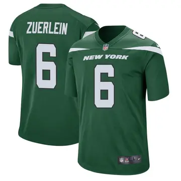 Nike Greg Zuerlein Men's Game New York Jets Green Gotham Jersey