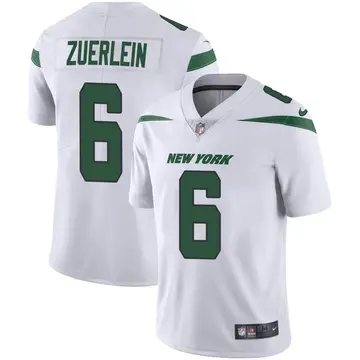Nike Greg Zuerlein Men's Limited New York Jets White Spotlight Vapor Jersey