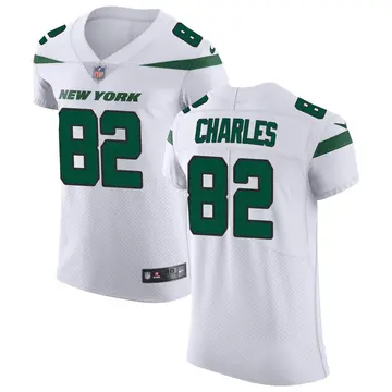 Nike Irvin Charles Men's Elite New York Jets White Spotlight Vapor Untouchable Jersey