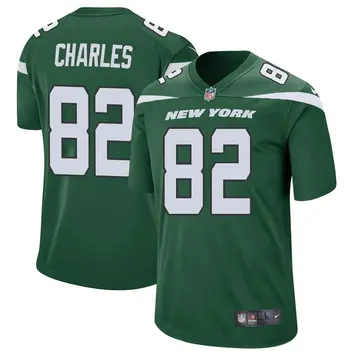 Nike Irvin Charles Men's Game New York Jets Green Gotham Jersey