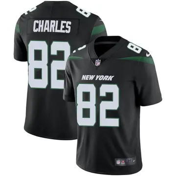 Nike Irvin Charles Men's Limited New York Jets Black Stealth Vapor Jersey