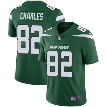 Nike Irvin Charles Men's Limited New York Jets Green Gotham Vapor Jersey
