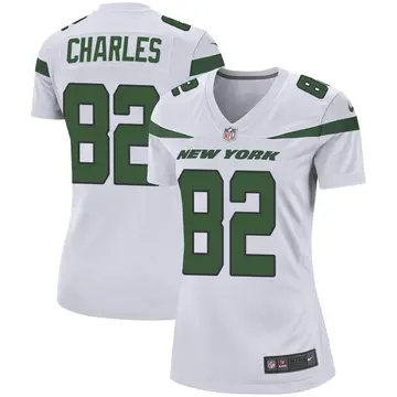 Nike Irvin Charles Women's Game New York Jets White Spotlight Jersey