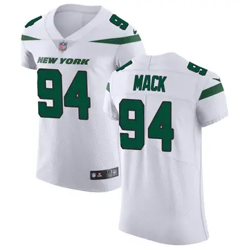 Nike Isaiah Mack Men's Elite New York Jets White Spotlight Vapor Untouchable Jersey