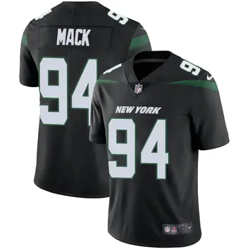 Nike Isaiah Mack Men's Limited New York Jets Black Stealth Vapor Jersey