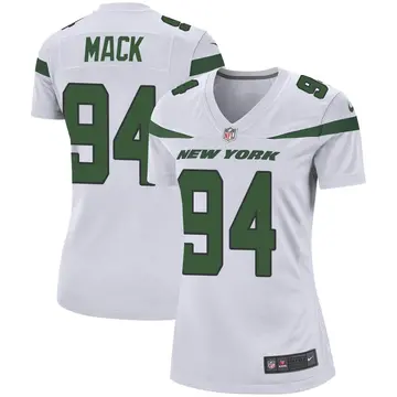 Nike Isaiah Mack Women's Game New York Jets White Spotlight Jersey