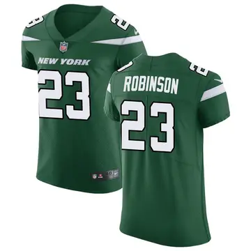 Nike James Robinson Men's Elite New York Jets Green Gotham Vapor Untouchable Jersey