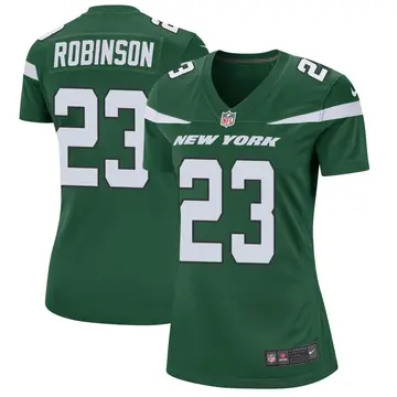Nike James Robinson Women's Game New York Jets Green Gotham Jersey