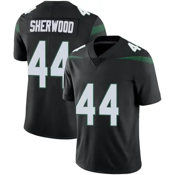 Nike Jamien Sherwood Men's Limited New York Jets Black Stealth Vapor Jersey