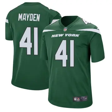 Nike Jared Mayden Men's Game New York Jets Green Gotham Jersey