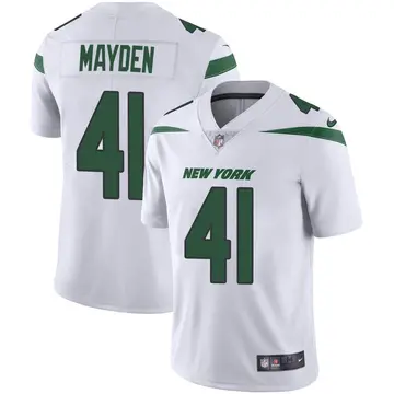 Nike Jared Mayden Men's Limited New York Jets White Spotlight Vapor Jersey