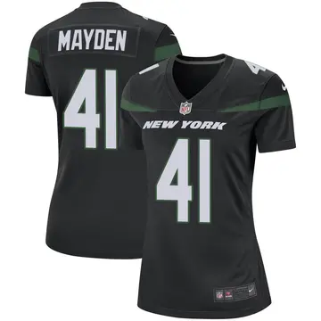 Nike Jared Mayden Women's Game New York Jets Black Stealth Jersey