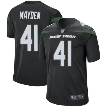 Nike Jared Mayden Youth Game New York Jets Black Stealth Jersey