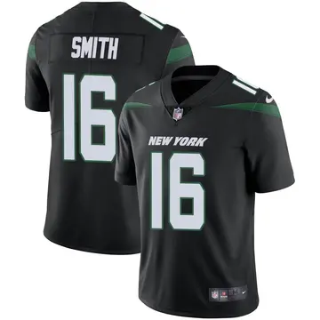 Nike Jeff Smith Men's Limited New York Jets Black Stealth Vapor Jersey