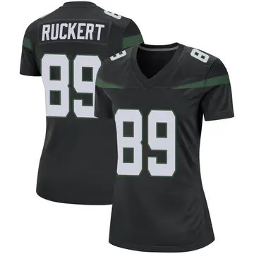 Nike Jeremy Ruckert Women's Game New York Jets Black Stealth Jersey