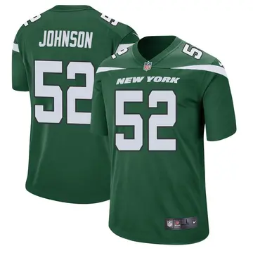 Nike Jermaine Johnson Men's Game New York Jets Green Gotham Jersey