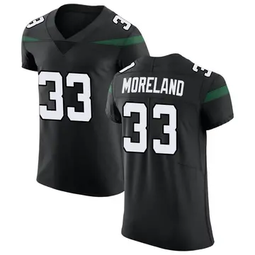 Nike Jimmy Moreland Men's Elite New York Jets Black Stealth Vapor Untouchable Jersey