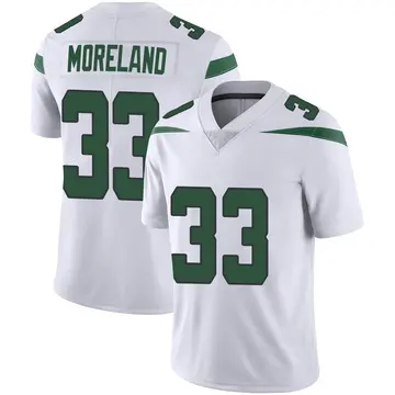 Nike Jimmy Moreland Men's Limited New York Jets White Spotlight Vapor Jersey