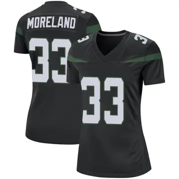 Nike Jimmy Moreland Women's Game New York Jets Black Stealth Jersey