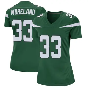 Nike Jimmy Moreland Women's Game New York Jets Green Gotham Jersey