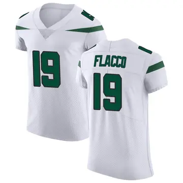 Nike Joe Flacco Men's Elite New York Jets White Spotlight Vapor Untouchable Jersey